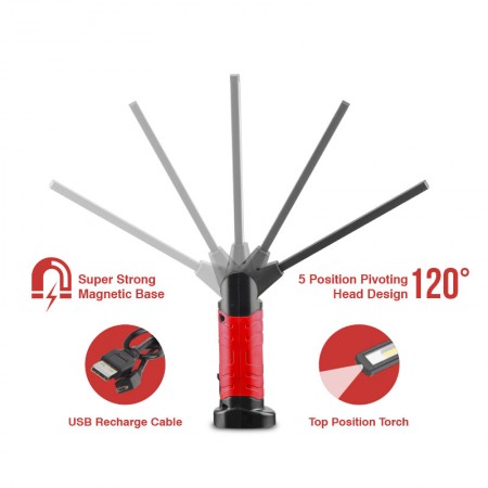 USB Rechargeable Handheld Inspection Wand